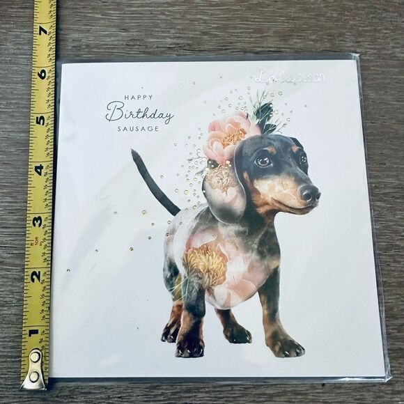 Dachshund Happy Birthday Sausage Dog Greeting Card - Picture 2 of 4